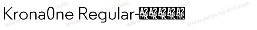 Krona0ne Regular字体转换